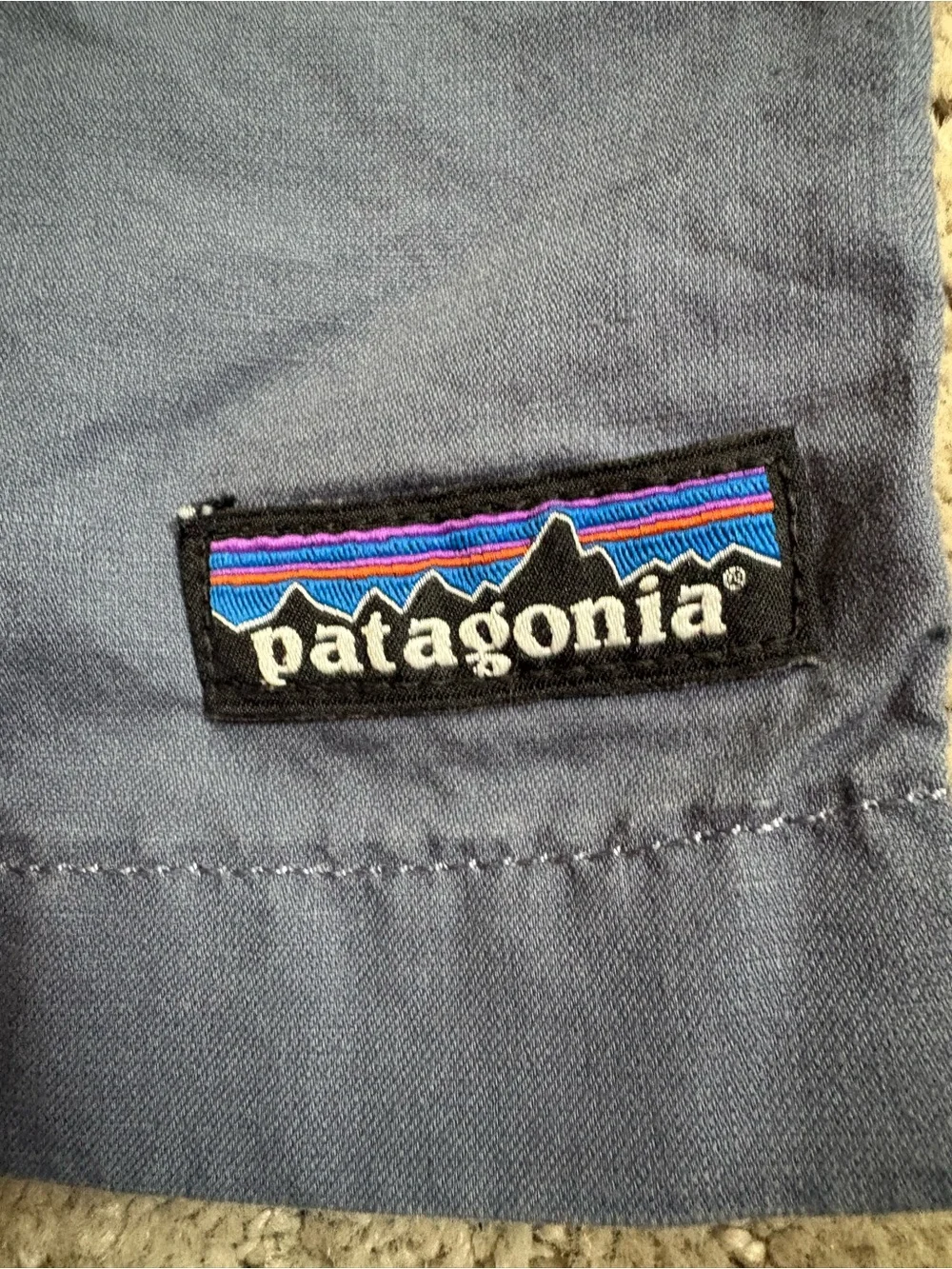 Patagonia Men's Blue Organic Cotton Hemp All Wear Chino Shorts Pockets